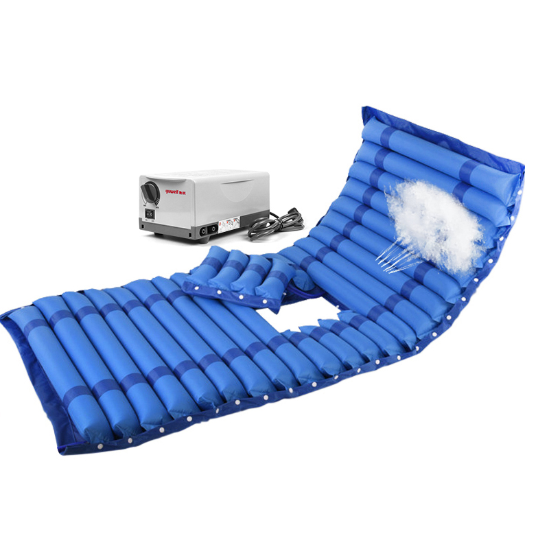 樂(lè )康醫療器械_魚(yú)躍條紋式21管防褥瘡氣墊床帶便孔