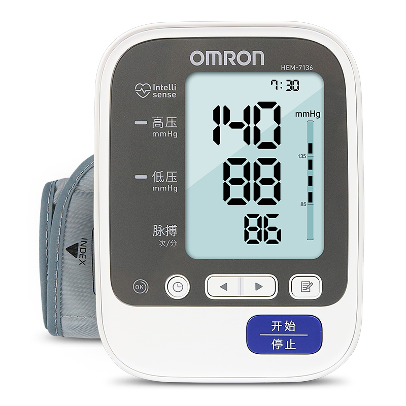 樂(lè )康醫療器械_大連歐姆龍電子血壓計HEM-7136 上臂式