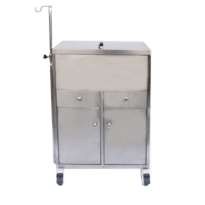 樂(lè )康醫療器械-河思源不銹鋼搶救車(chē)